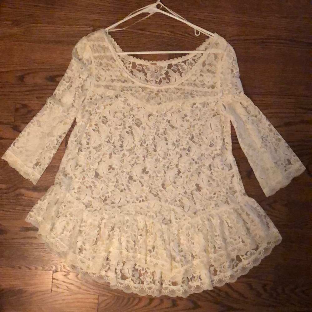 Free People Lace Blouse